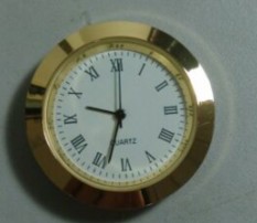37mm roman dial gold metal mini insert clock